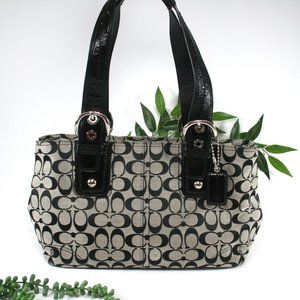 Coach Soho Signature Jacquard Satchel Tote Handbag